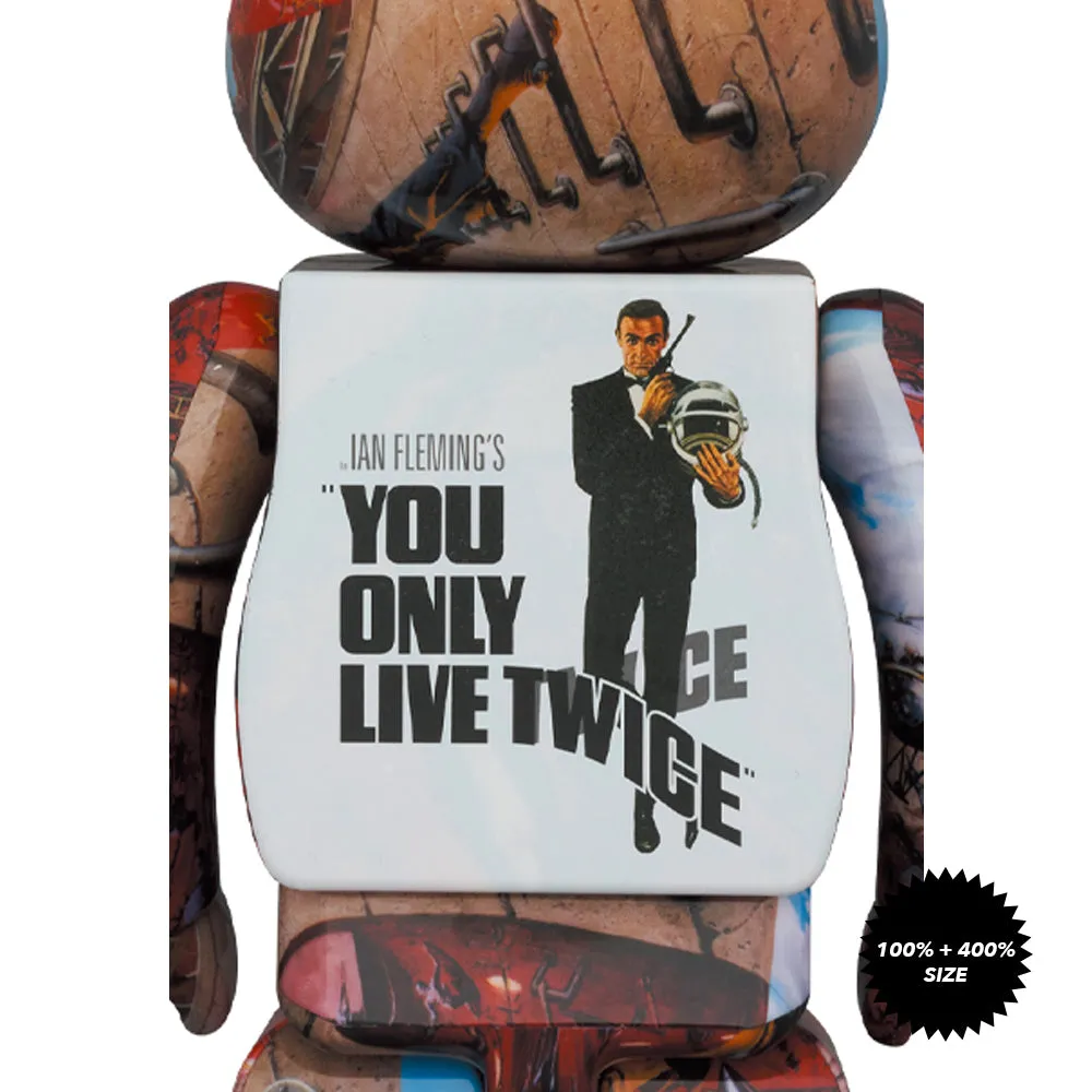 007 You Only Live Twice 100%   400% Bearbrick Set by Medicom Toy