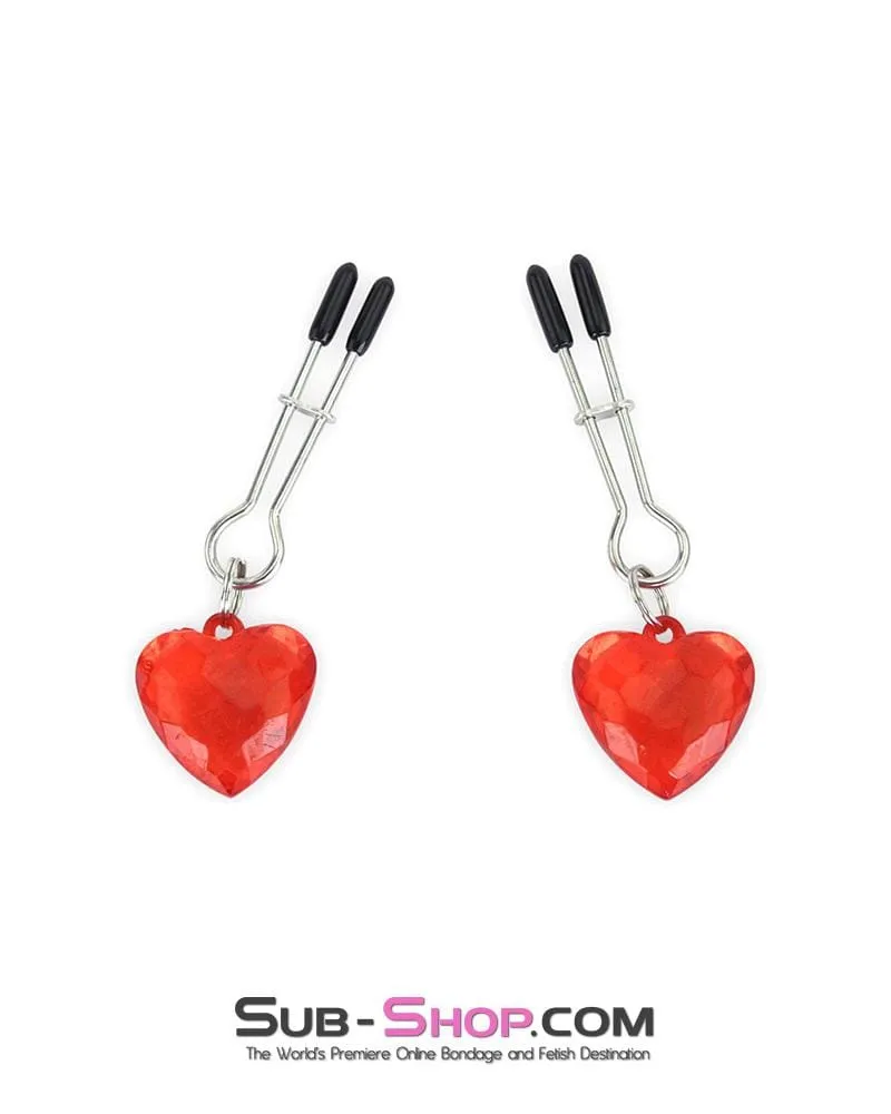0518MQ      Heart's Desire Tweezer Nipple Clamps