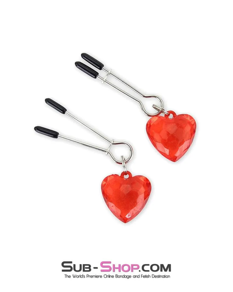 0518MQ      Heart's Desire Tweezer Nipple Clamps