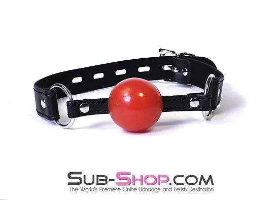 0534LT      Easy Does It Small Red Locking Ballgag