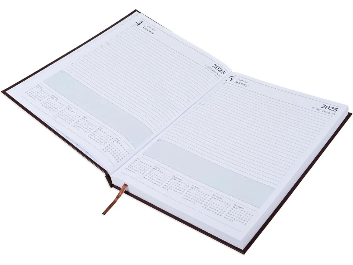 2025 Diary, A4 Vinyl Cover, 1Day/Page - English (41E) ( FSDI41E25 )
