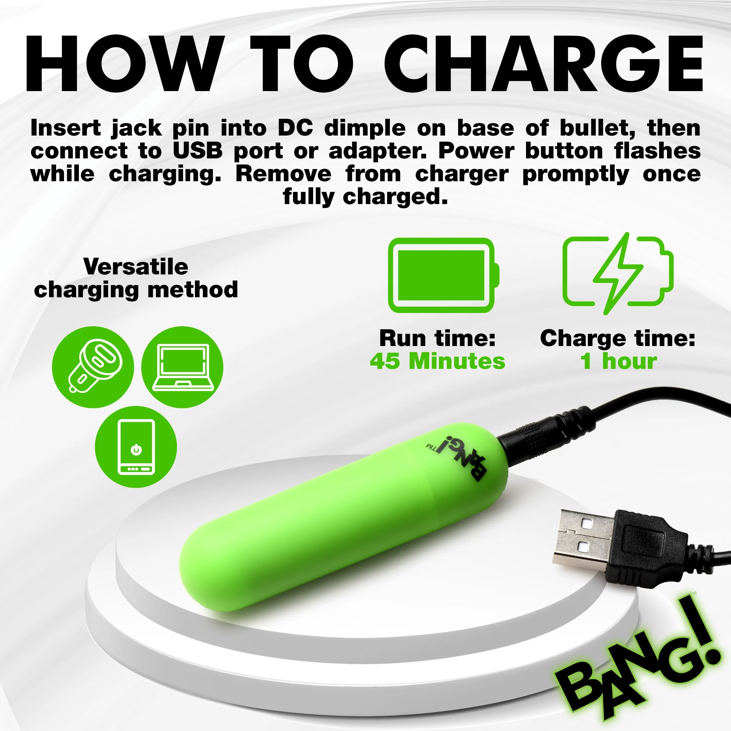 28X Glow-in-the-Dark Bullet w/ Remote