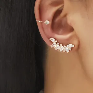 2pc Left Gold Earrings