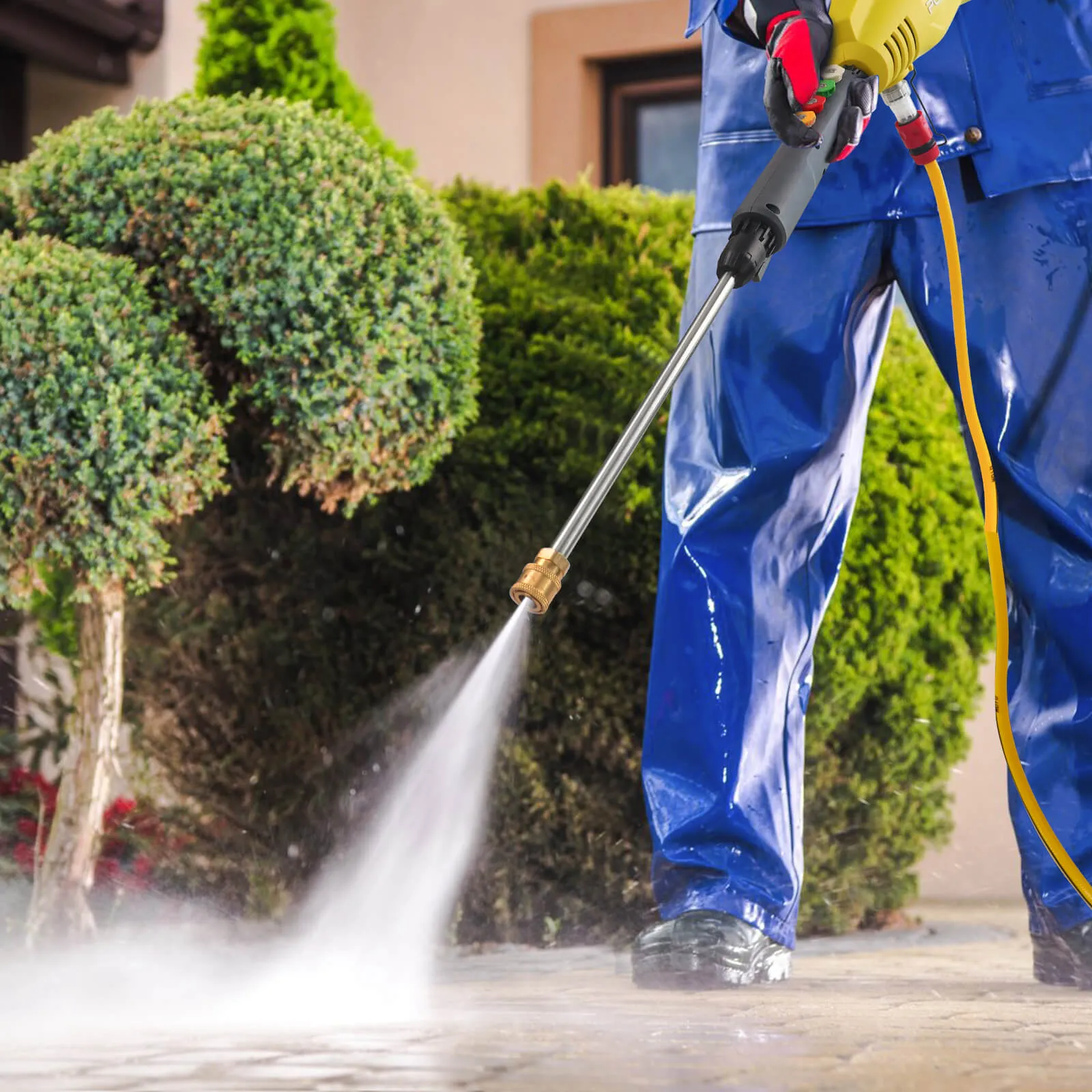40V 1100 PSI 1GPM Cordless Pressure Washer with 5 Nozzles, 4.0 Ah Battery & Charger DB2701-W