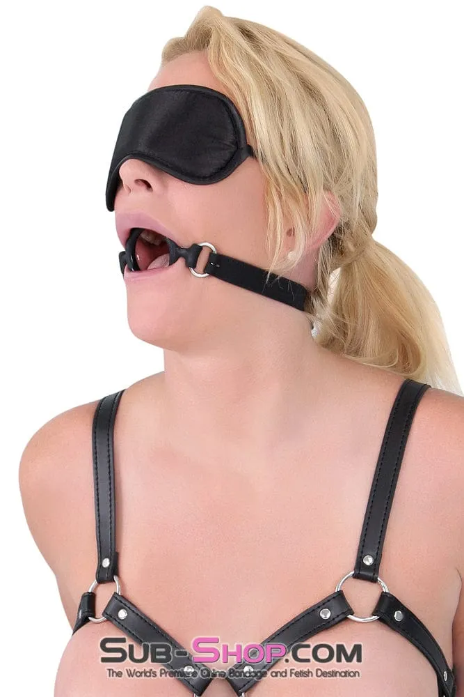 7105DL      Bondage Basics Black Satin Blindfold