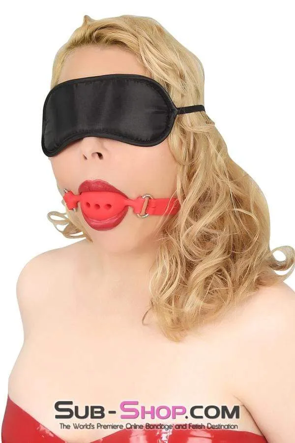 7105DL      Bondage Basics Black Satin Blindfold