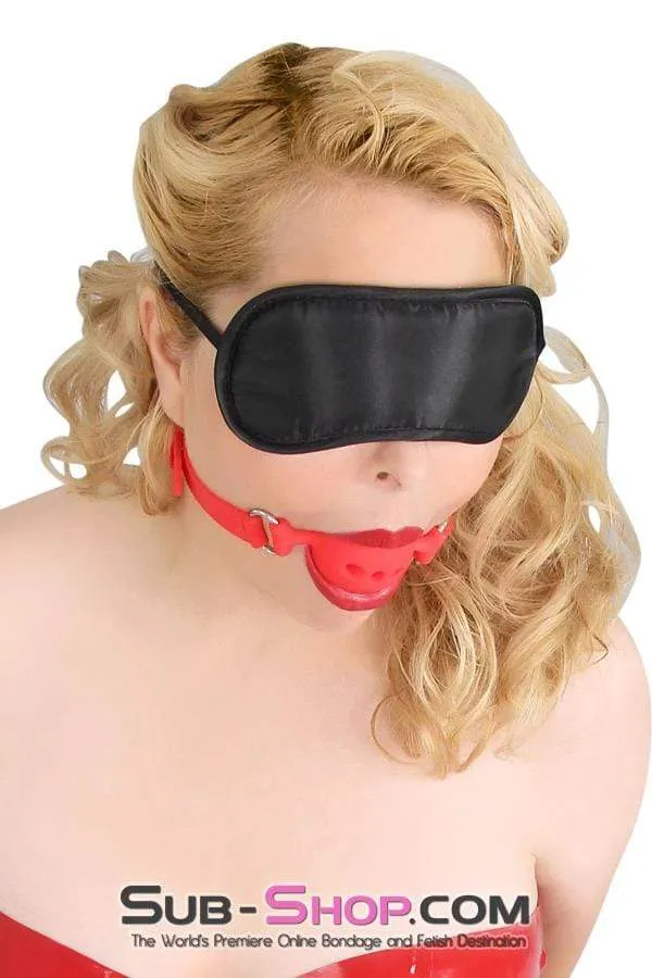 7105DL      Bondage Basics Black Satin Blindfold