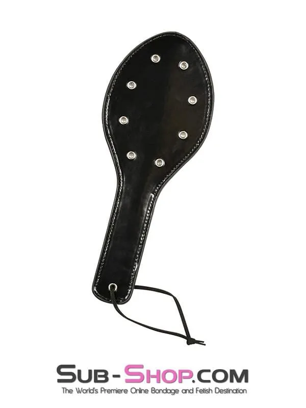 8805MQ      Black Patent Drilled Paddle