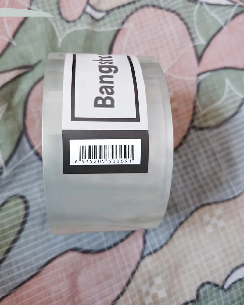 Bangshou carton sealing tape, 12 rolls of transparent carton shipping box sealing tape 1.88" x 65 yards