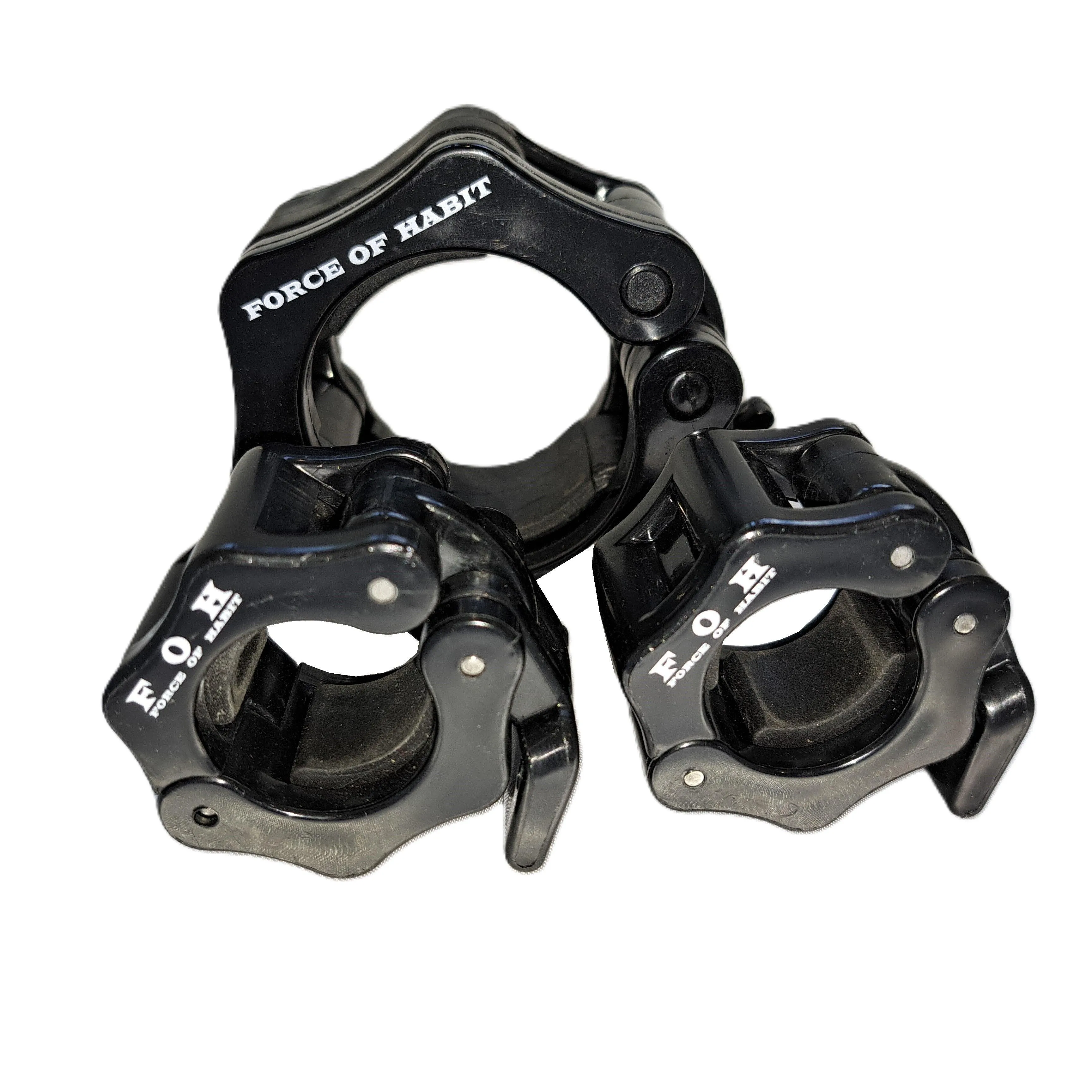 Barbell Collars for Securing 1” 25 Weight Plates for Powerlifting & Weightlifting– Heavy-Duty Non Slip Lock-Jaw Style