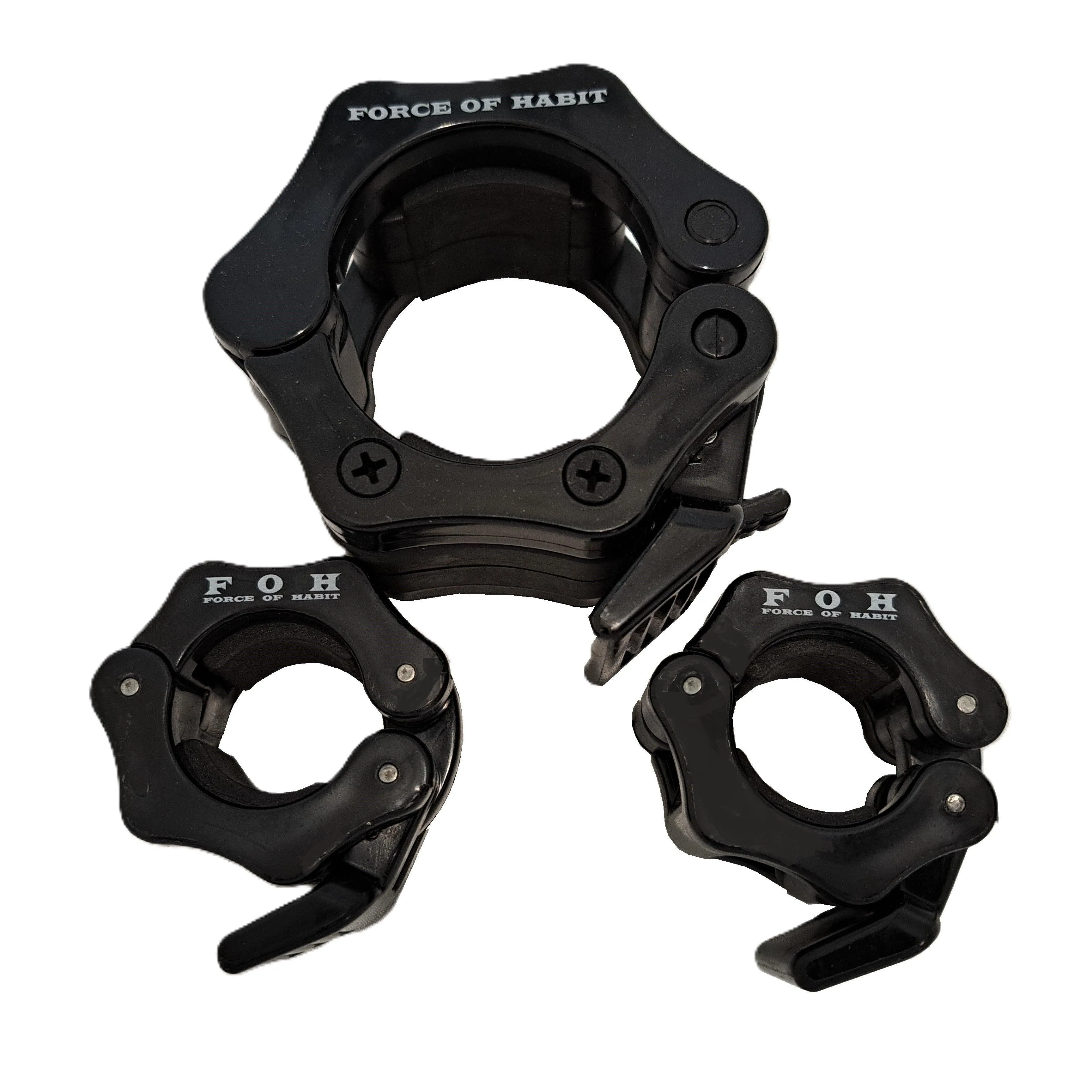 Barbell Collars for Securing 1” 25 Weight Plates for Powerlifting & Weightlifting– Heavy-Duty Non Slip Lock-Jaw Style