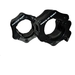 Barbell Collars for Securing 2” 50mm Weight Plates for Powerlifting & Weightlifting– Heavy-Duty Non Slip Lock-Jaw Style