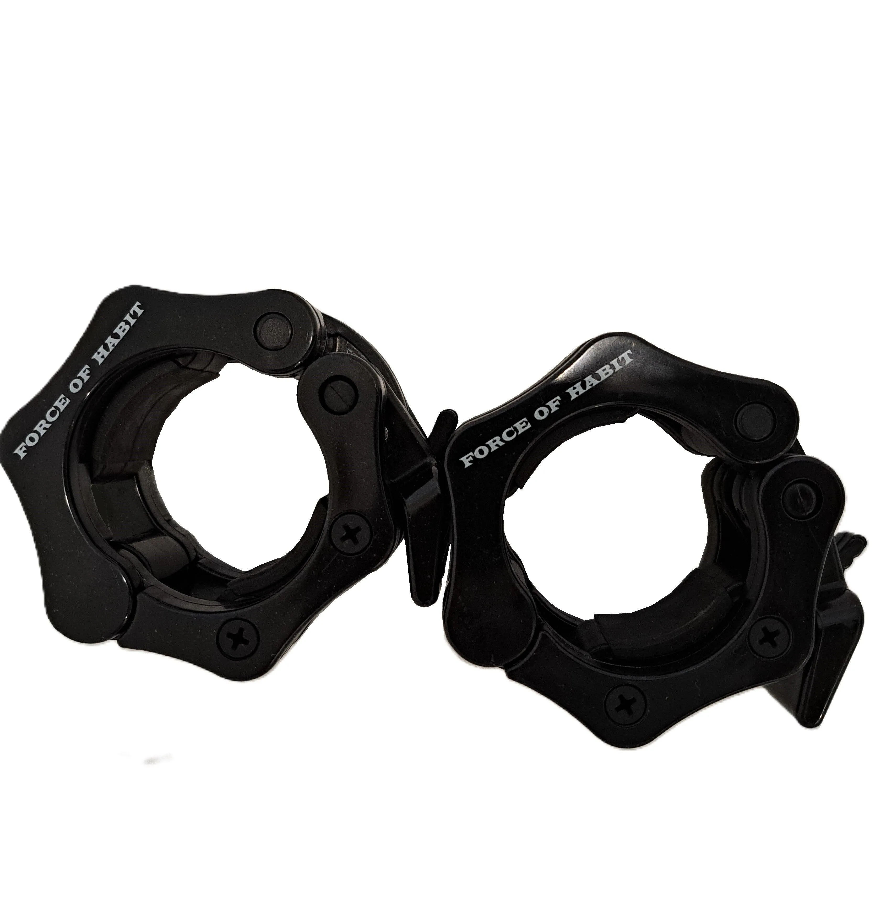 Barbell Collars for Securing 2” 50mm Weight Plates for Powerlifting & Weightlifting– Heavy-Duty Non Slip Lock-Jaw Style