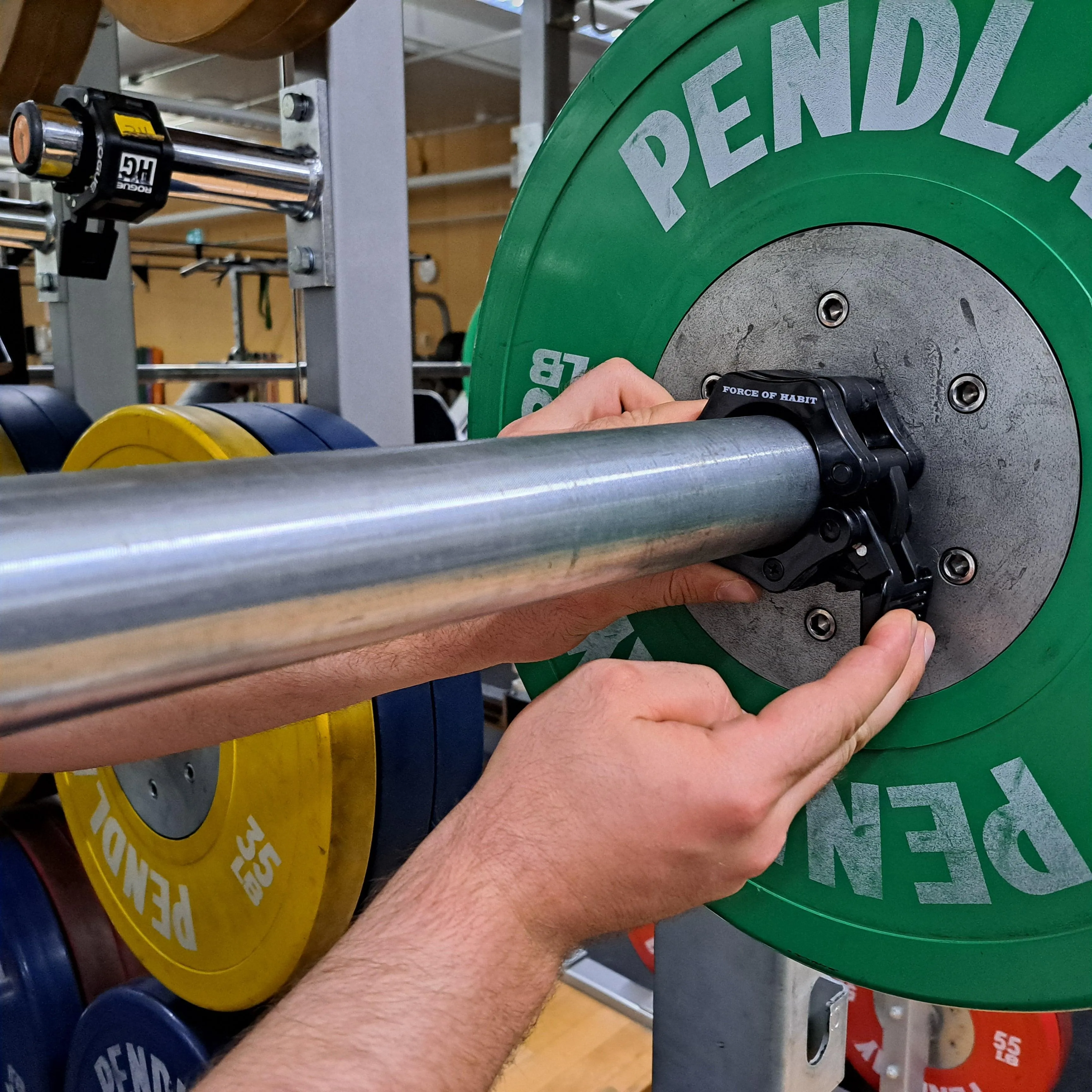 Barbell Collars for Securing 2” 50mm Weight Plates for Powerlifting & Weightlifting– Heavy-Duty Non Slip Lock-Jaw Style