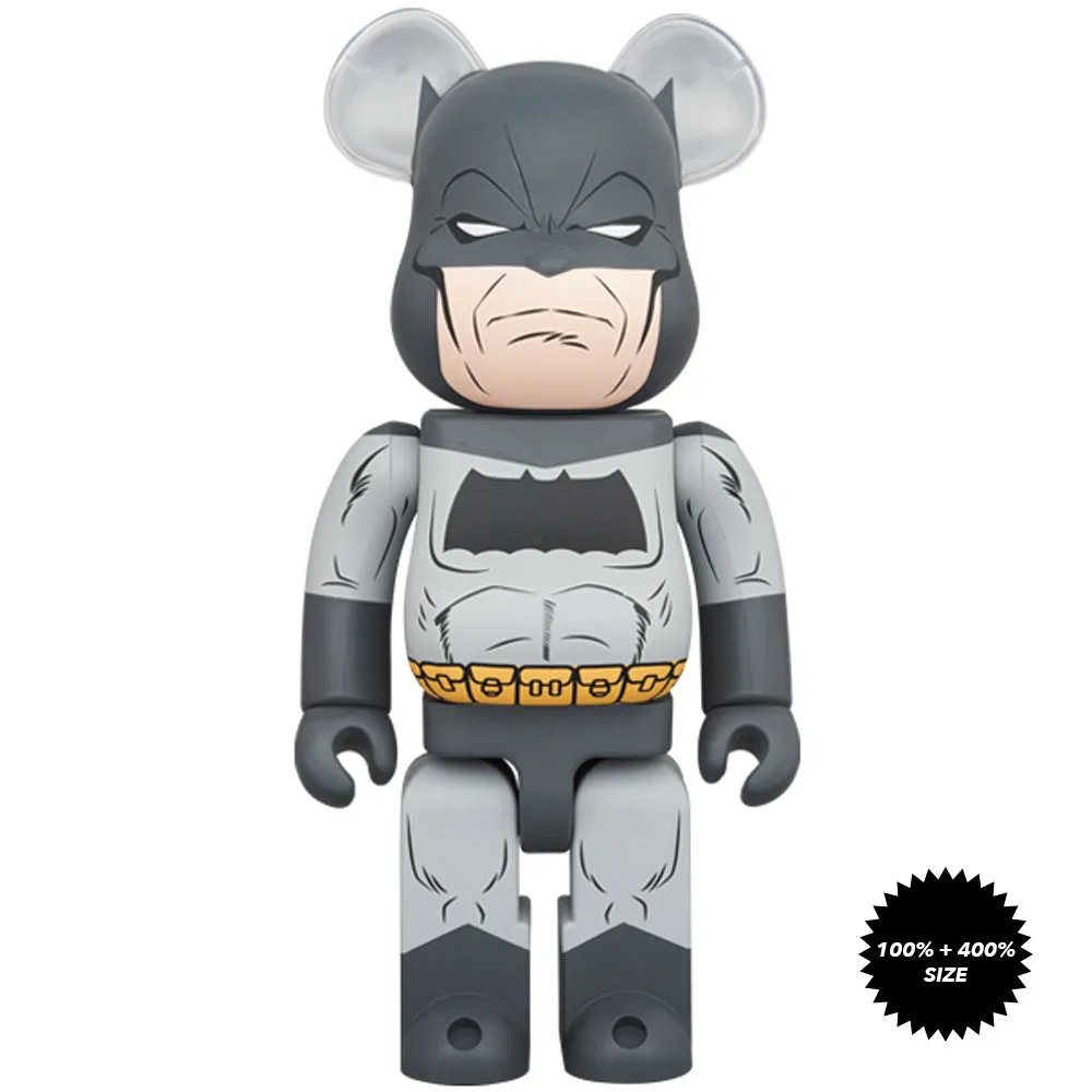 Batman (The Dark Knight Returns Ver.) 100%   400% Bearbrick Set by Medicom Toy