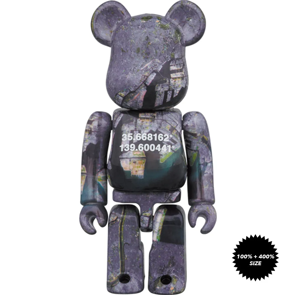 Benjamin Grant OVERVIEW Tokyo 100%   400% Bearbrick Set by Medicom Toy