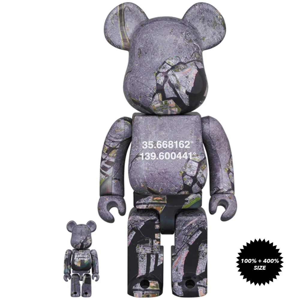 Benjamin Grant OVERVIEW Tokyo 100%   400% Bearbrick Set by Medicom Toy
