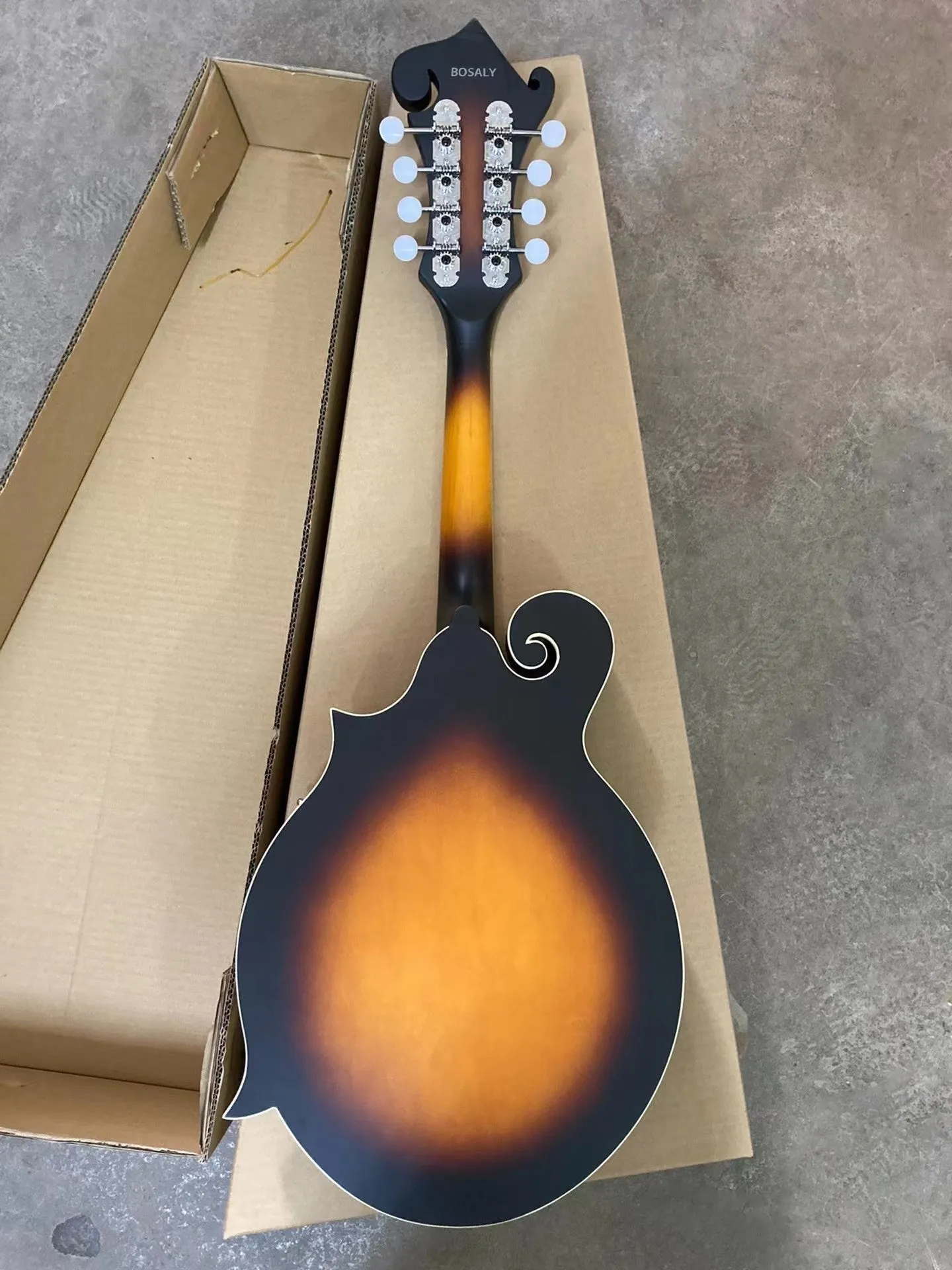 BOSALY mandolin instrument, 8-string original mandolin, with tuner, strings, bag, pickup