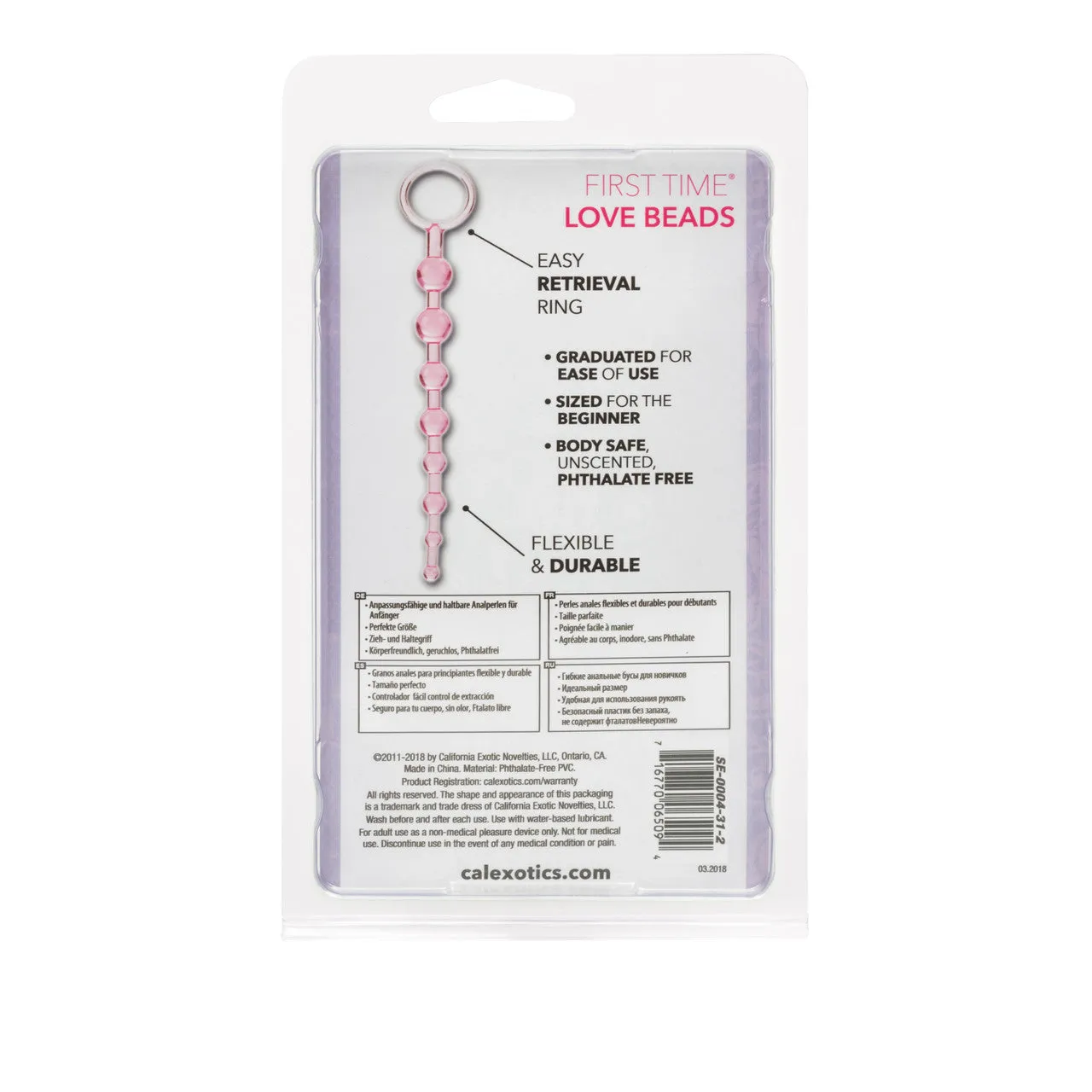 CalExotics First Time Love Beads - Pink
