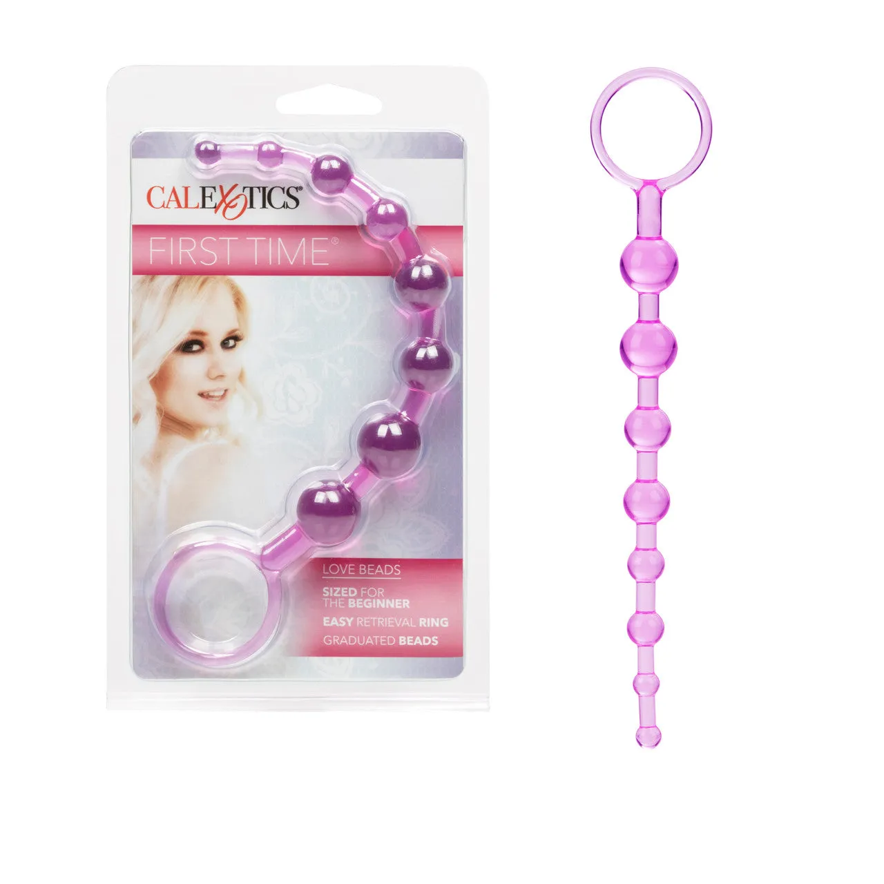 CalExotics First Time Love Beads - Pink
