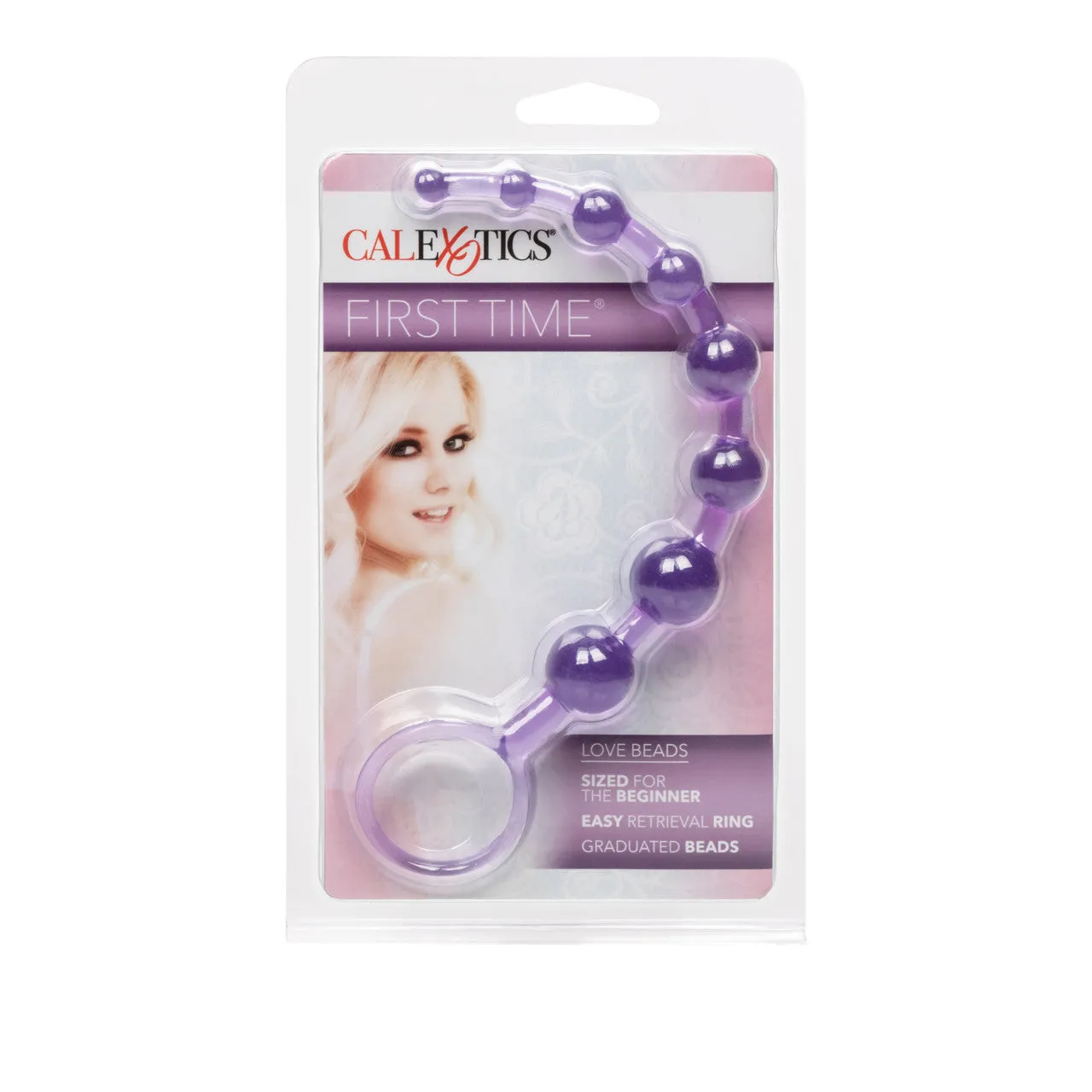 CalExotics First Time Love Beads - Purple