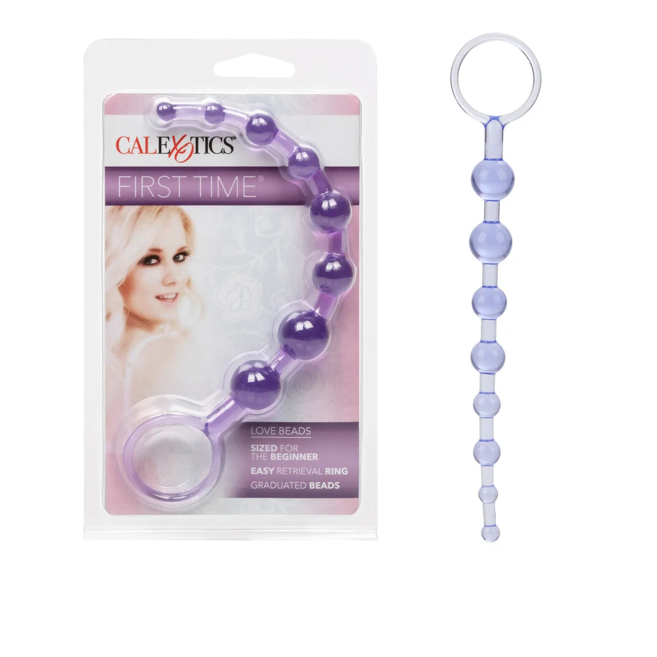 CalExotics First Time Love Beads - Purple