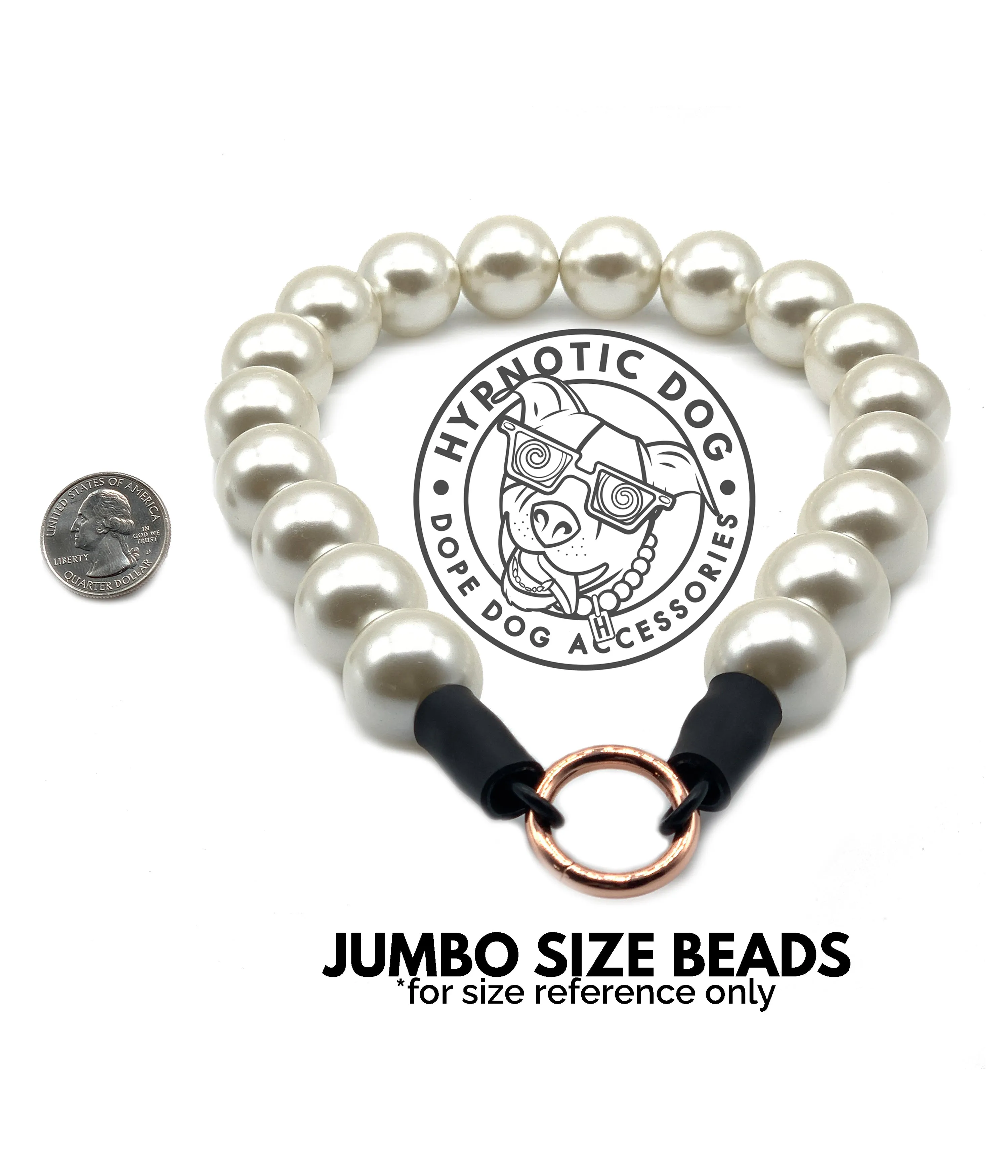 Chunky White Pearls Acrylic Bead Collar
