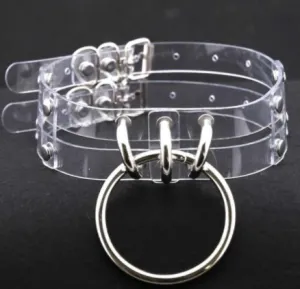 Clear PVC Collar w/ Large O Ring Detail