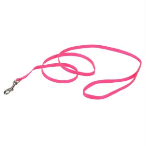 Coastal Pet Products Single-ply Nylon Dog Leash Pink 3-8" X 72"