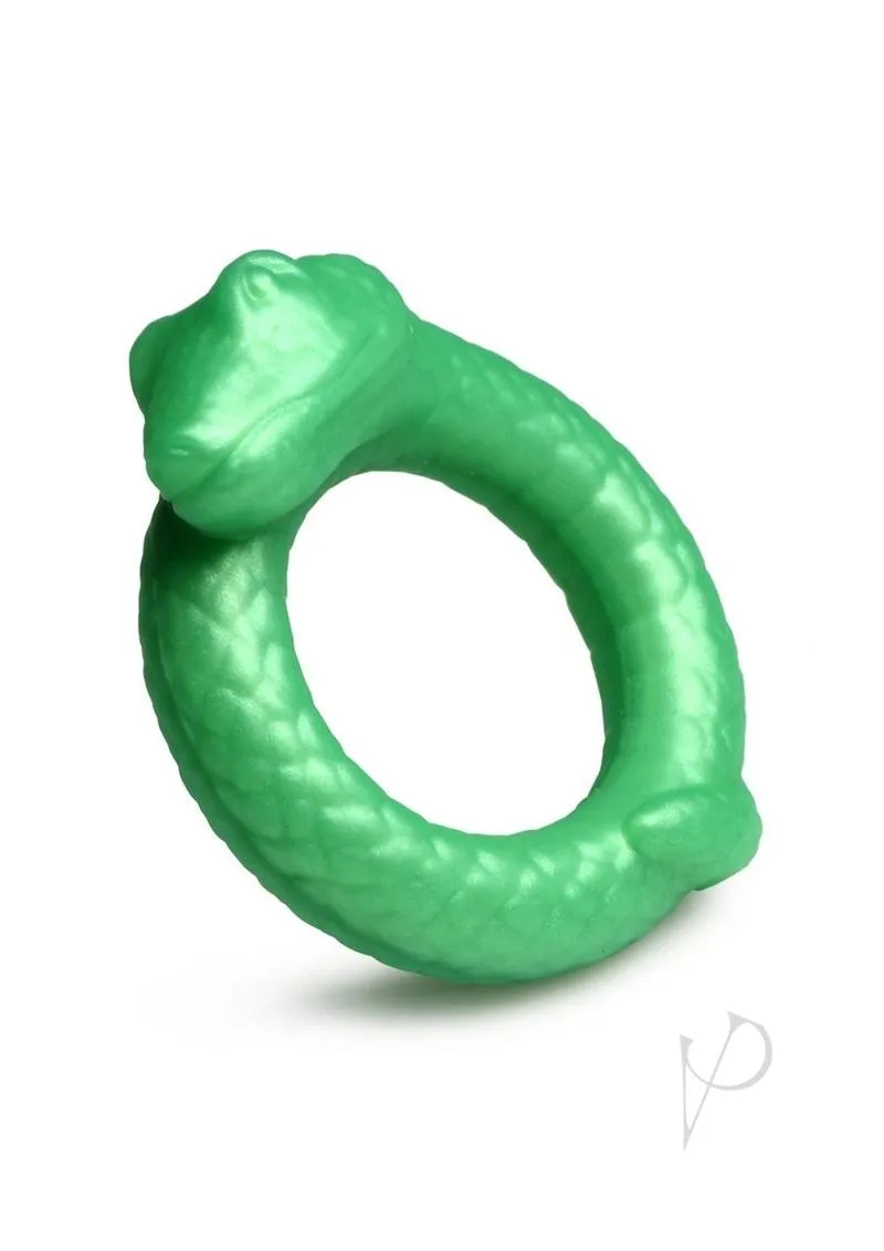 Creature Cocks Serpentine Silicone Cock Ring Green