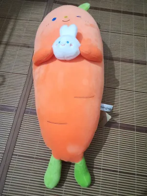 cumohug Bolsters,Stuffed Plush Soft Carrot Hugging Pillow