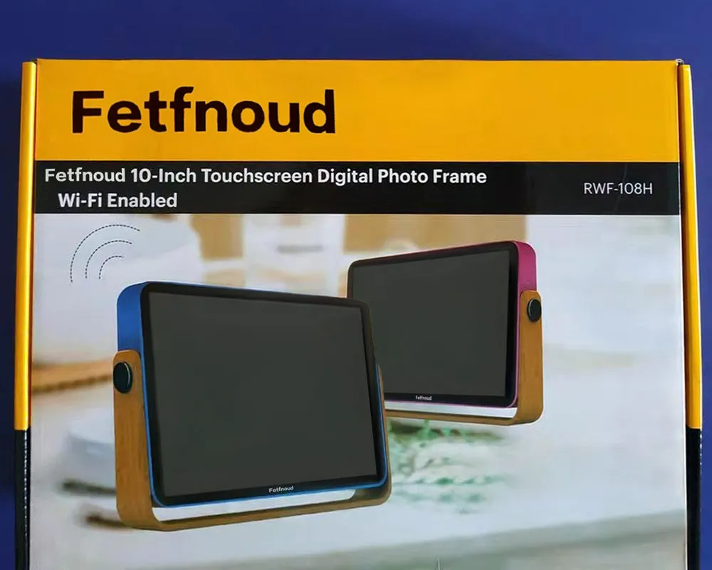 Fetfnoud Digital Picture Frame, Sharing Photos and Videos via App or Email Instantly