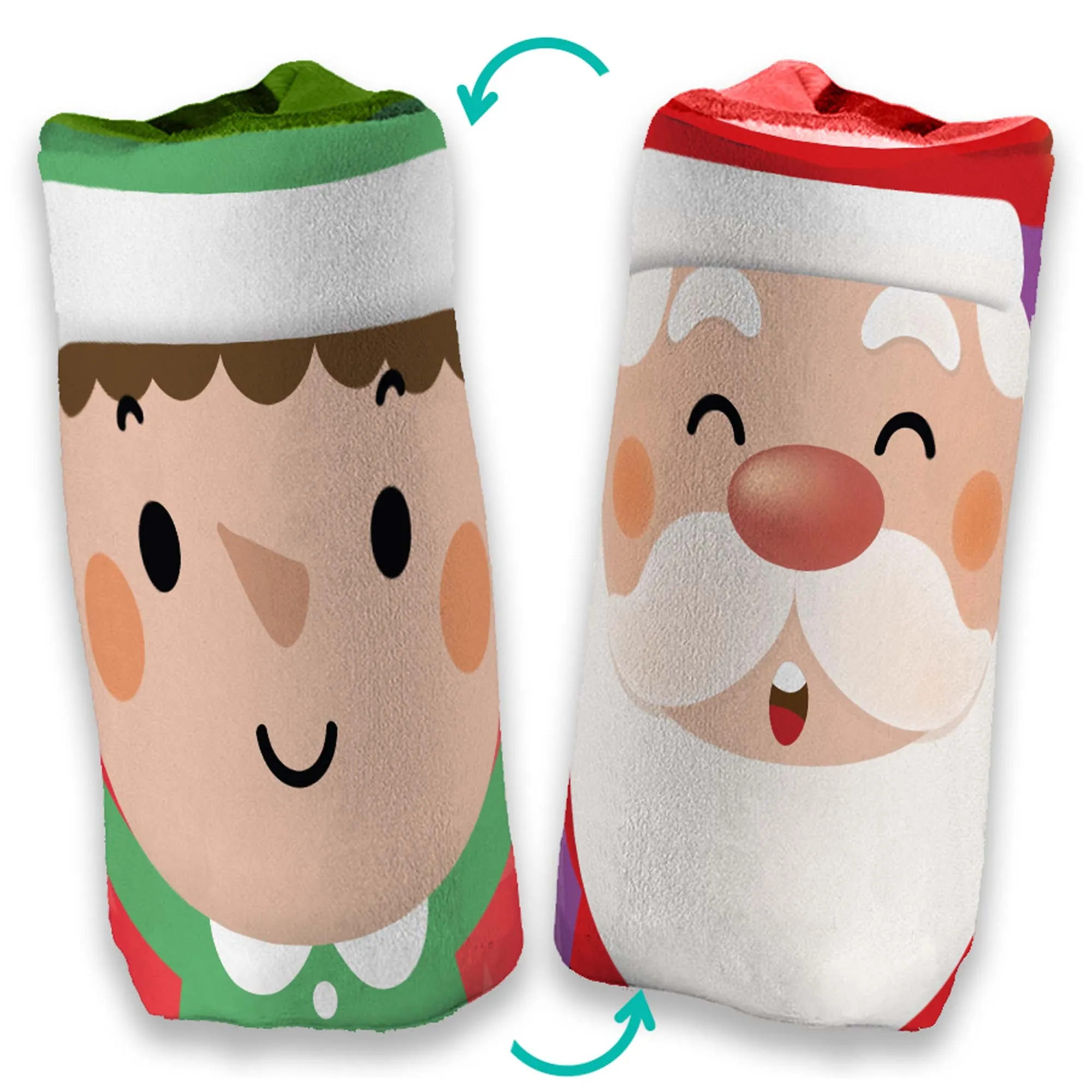 Flippin Christmas Plush Water Wiggles Fidget Toy, Assortment, 1 Count