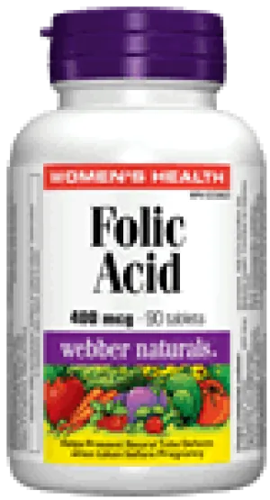 Folic Acid, 400 mcg, 90 tablets