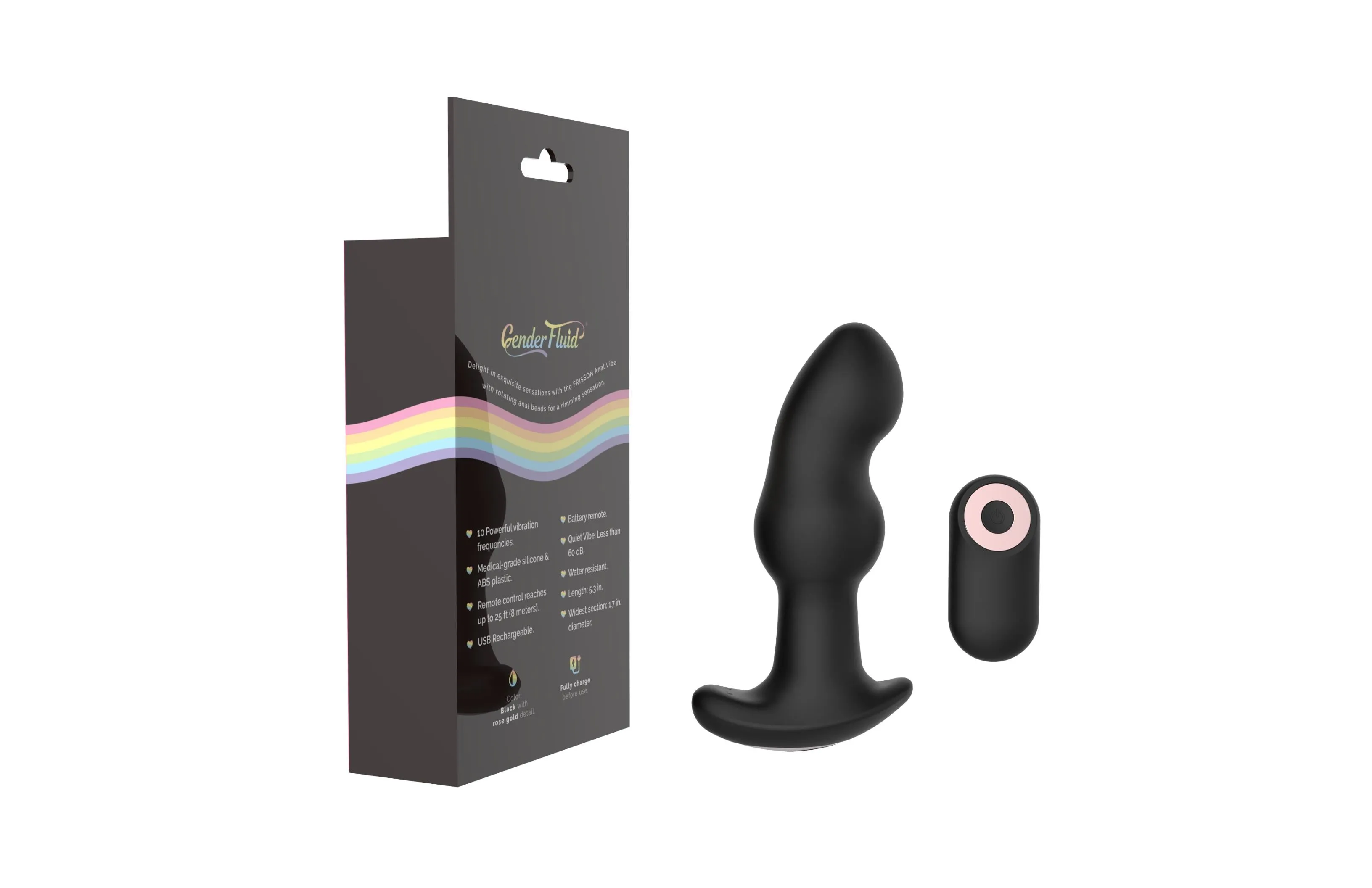 Gender Fluid Frisson Anal Vibe - Black