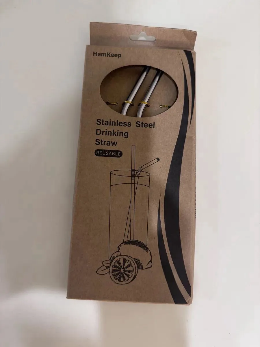 HemKeep Straw, high-quality reusable stainless steel straw