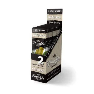 Humble Hemp Wraps - Natural Flavor - 25 Pack
