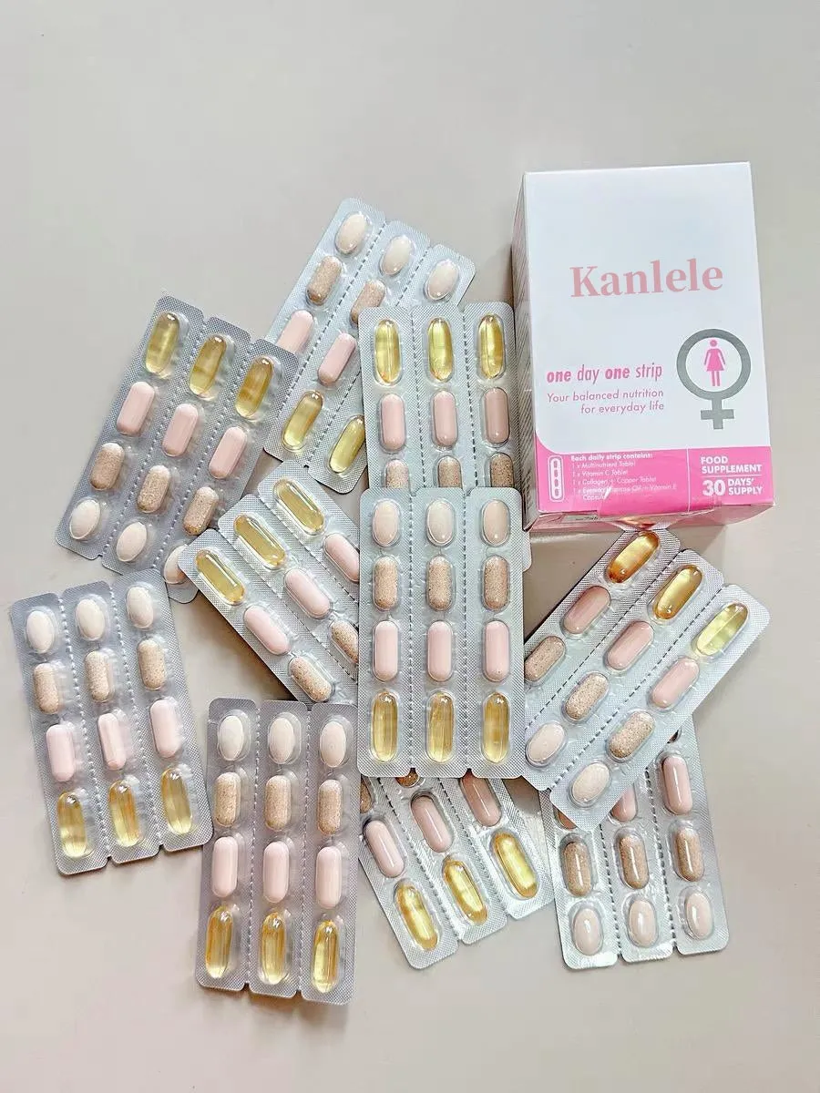Kanlele Women's multivitamins,Multiple vitamins for female immunity, beauty, and energy support
