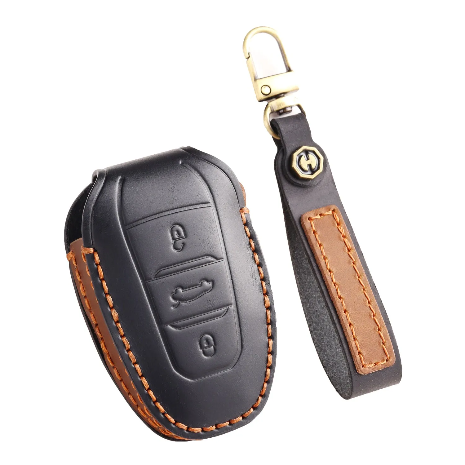 Keycases,High end personalized handmade genuine cowhide car keycase buckle