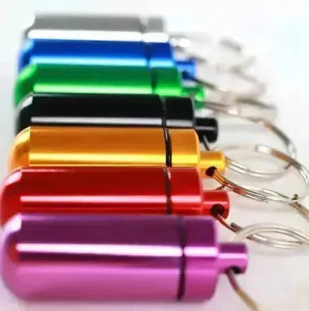 Keyring Pill Holder Stash