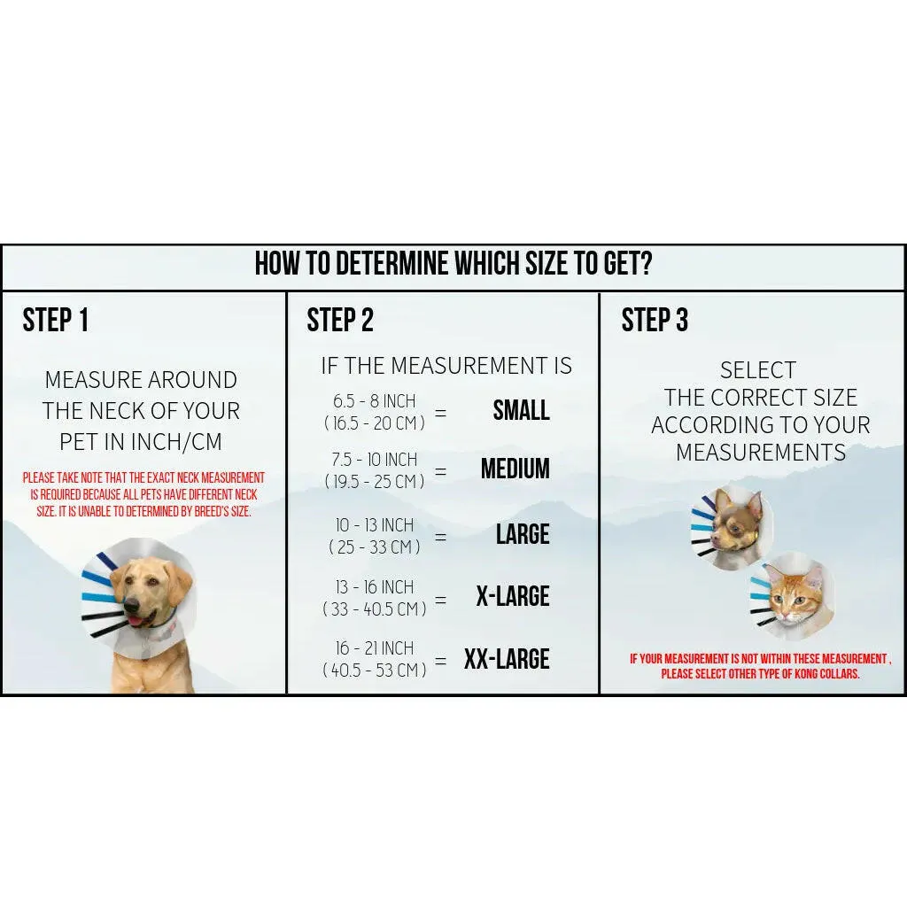 Kong Ez Clear Collar For Dogs & Cats