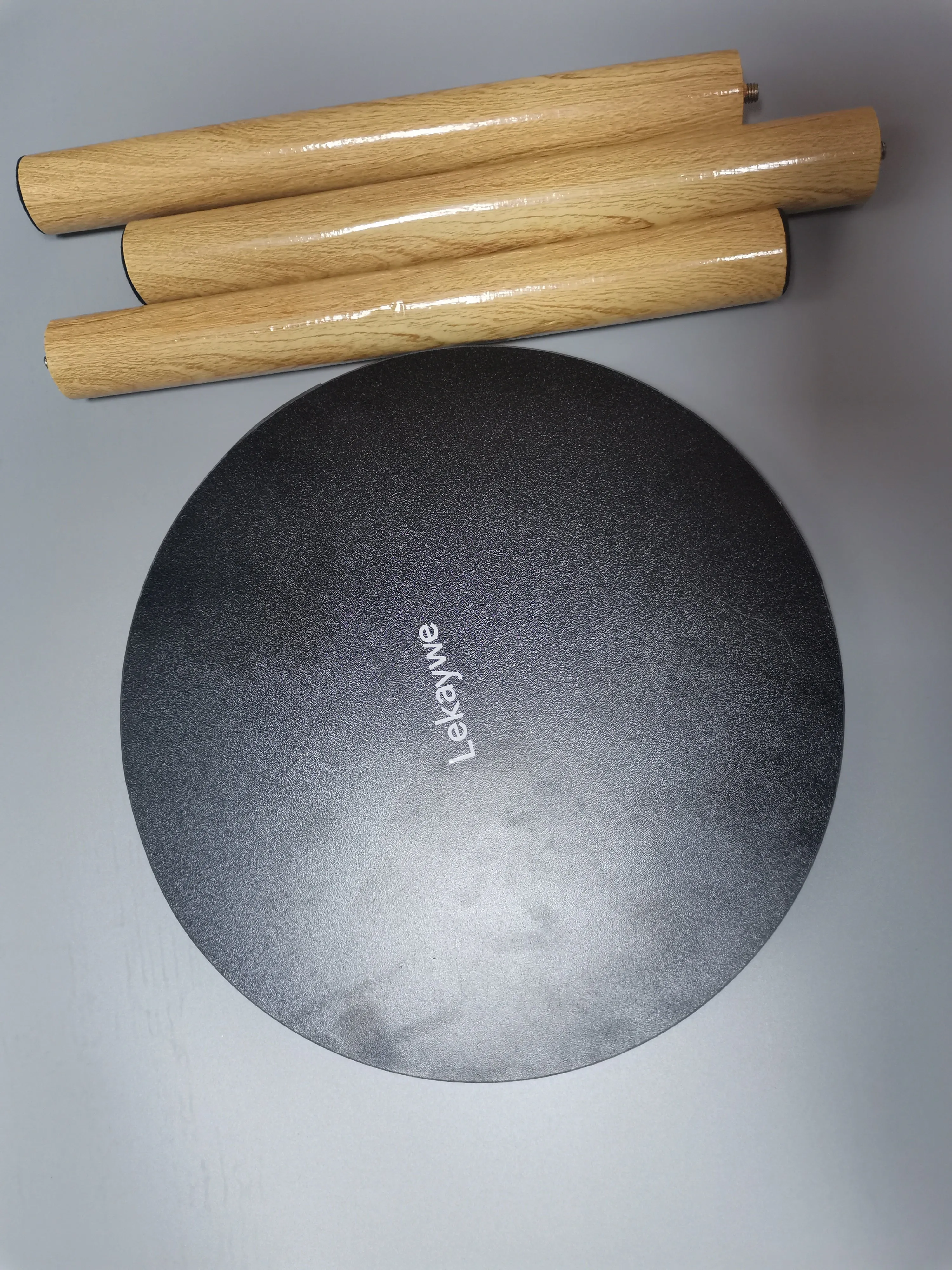Lekaywe Small tables, round edge table, wooden end table, living room small table