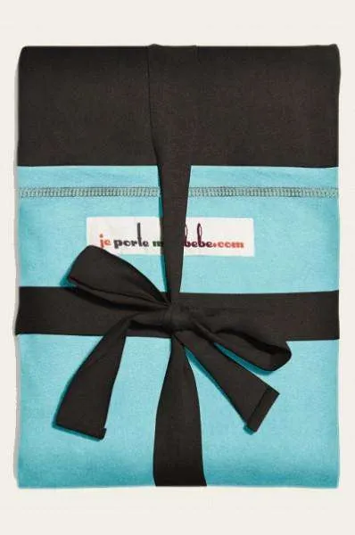 Love Radius / je porte mon bebe long wrap | Cafe Noir (Turquoise pocket)