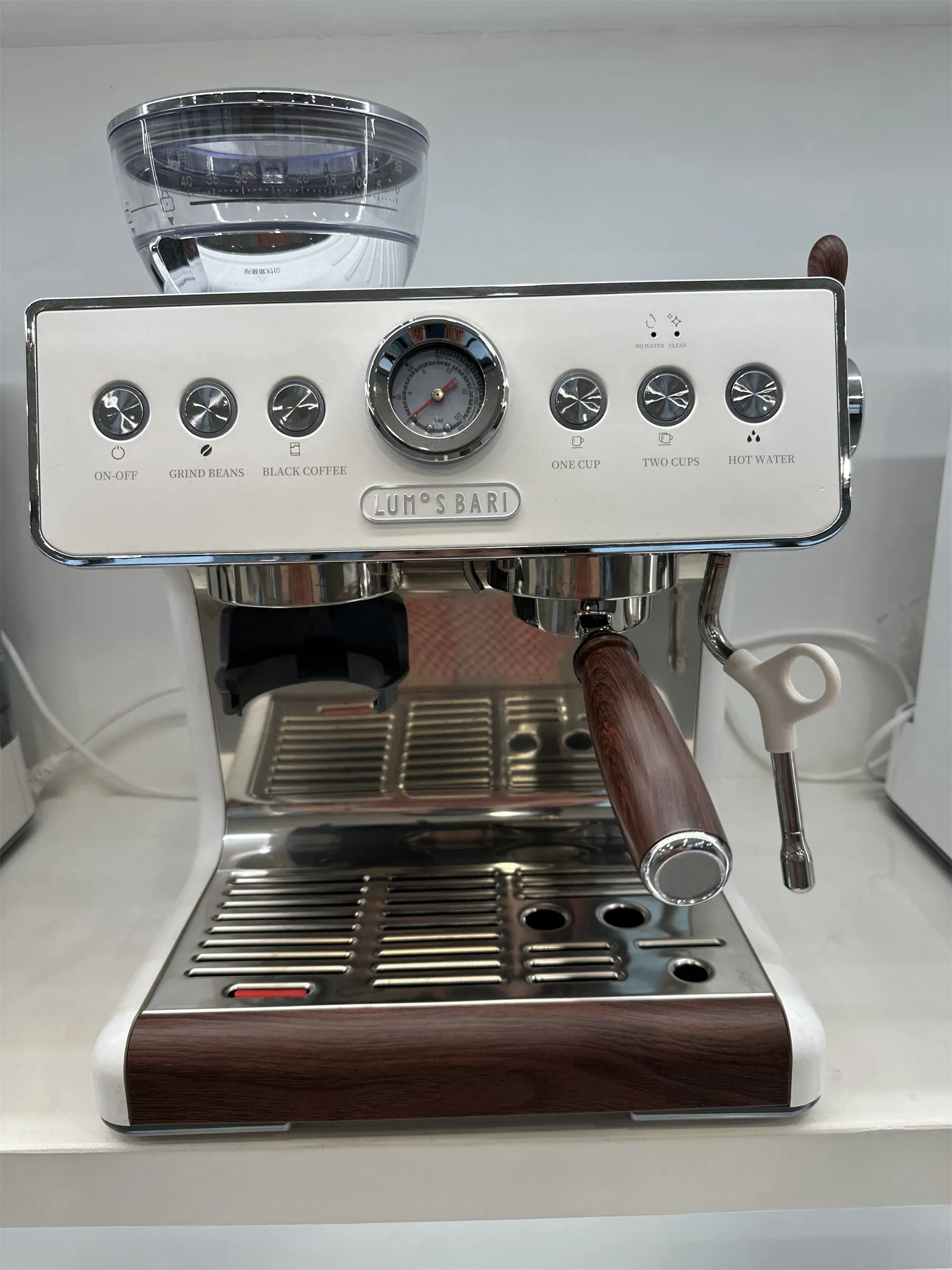 LumosBari Coffee extracting machines, fast coffee machine, heating system, built-in thermometer
