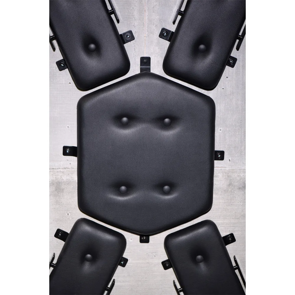 Master Series Padded Wall-Mounted St. Andrew's Cross