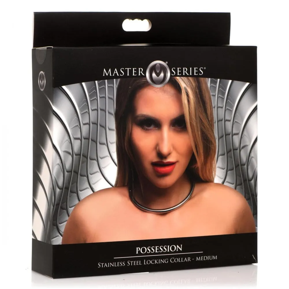 Master Series Possession Stainless Steel Locking Collar - Medium