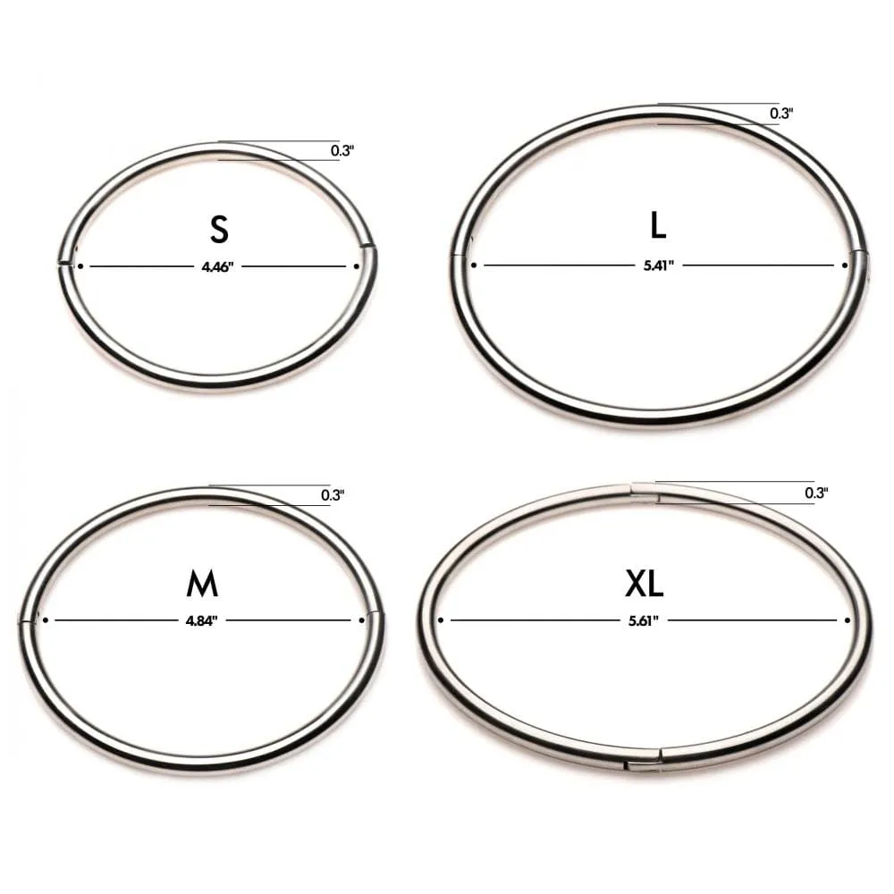 Master Series Possession Stainless Steel Locking Collar - Medium