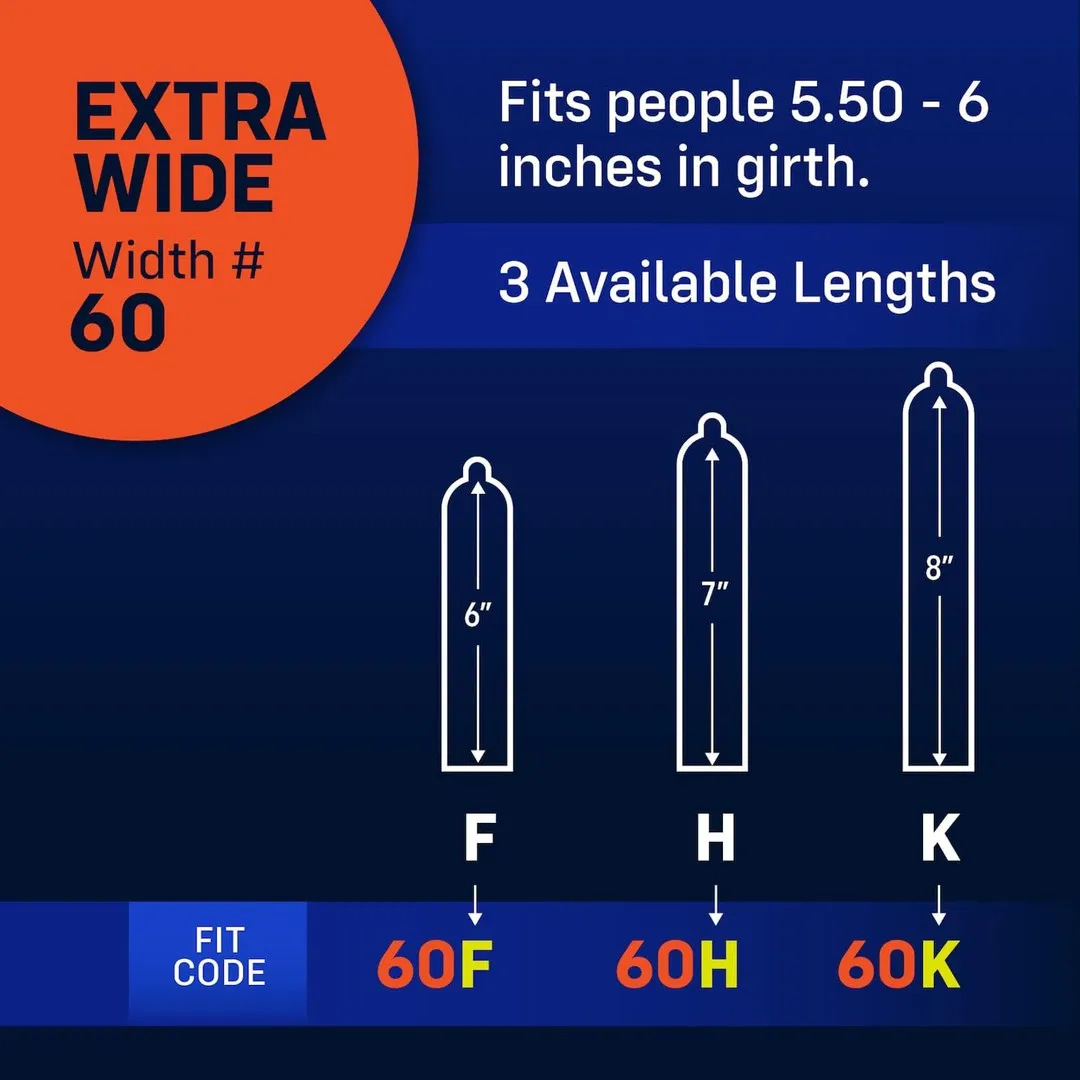 myONE Extra Wide 7" Condoms (Size 60H)