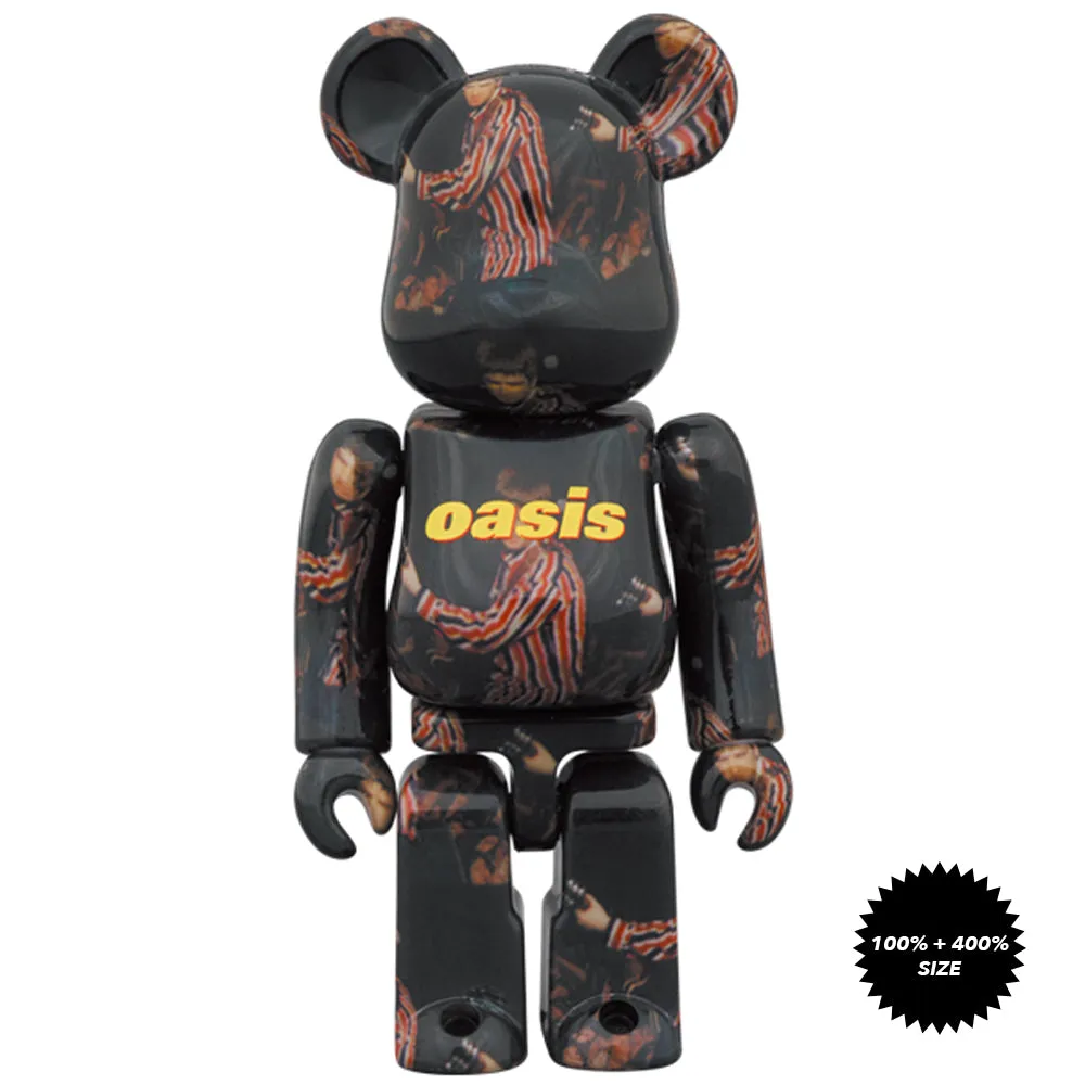 Oasis Knebworth 1996 (Noel Gallagher) 100%   400% Bearbrick Set by Medicom Toy