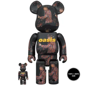 Oasis Knebworth 1996 (Noel Gallagher) 100%   400% Bearbrick Set by Medicom Toy